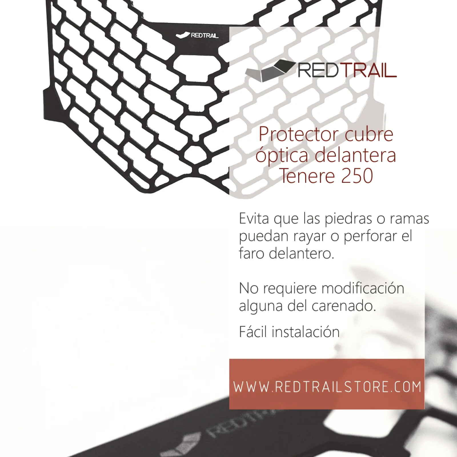 Cubre óptica delantera