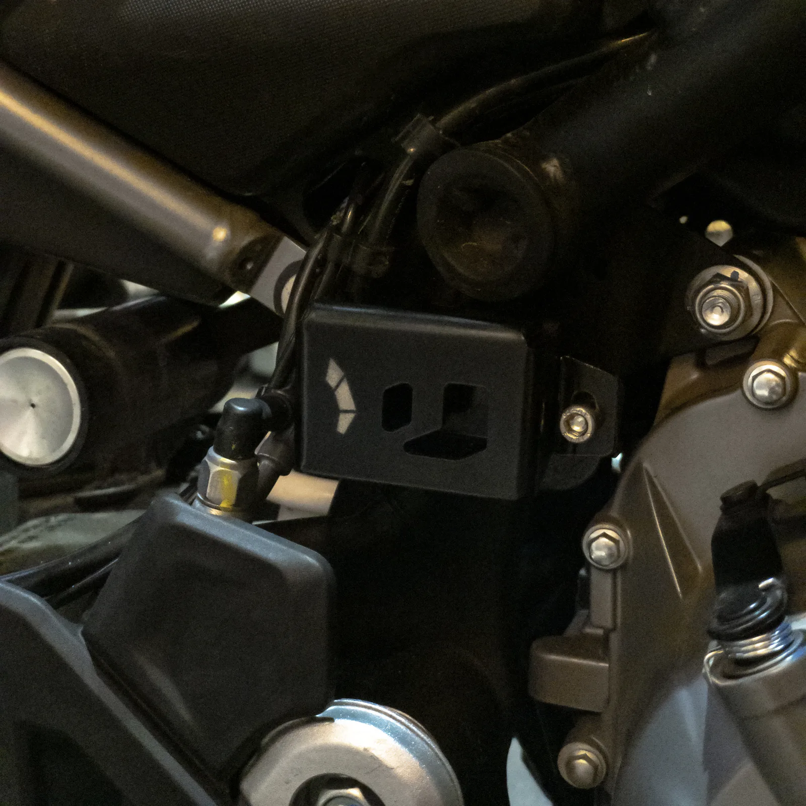 Protector de Reservorio de Freno Trasero